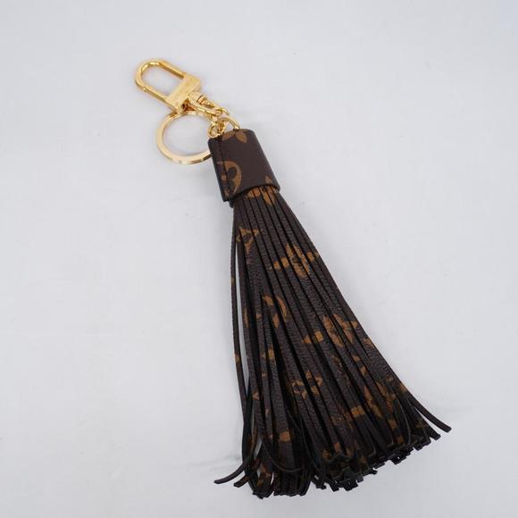 Louis Vuitton Keychain Monogram Bag Charm Tassel MP1768 Brown Men's Women's - Picture 4 of 4